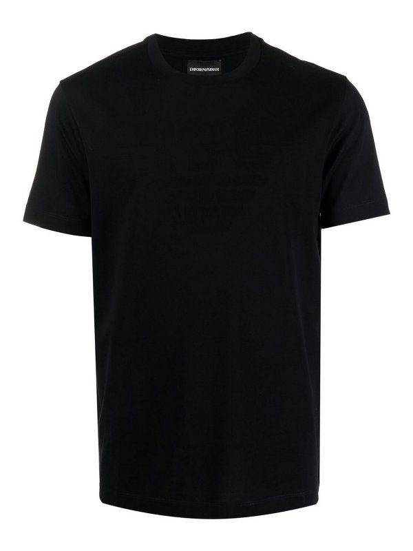 EMPORIO ARMANI: t-shirts - Logo cotton t-shirt