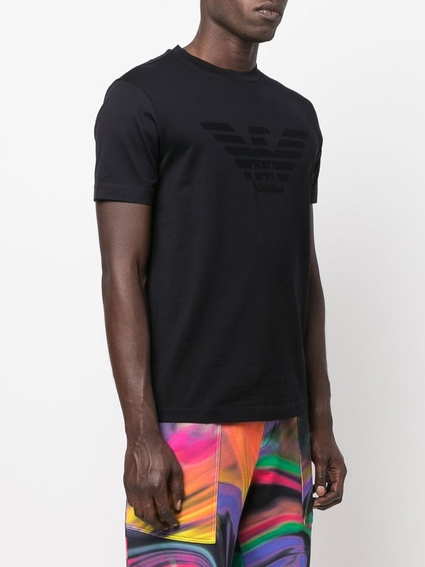 EMPORIO ARMANI: t-shirts online - Logo cotton t-shirt