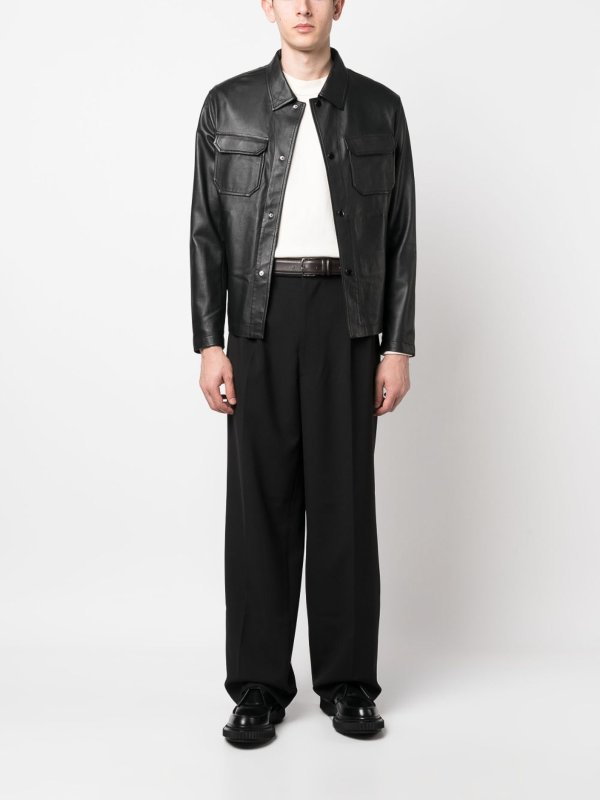 iKRIX EMPORIO ARMANI: Chaquetas de cuero - Chaqueta De Cuero - Negro