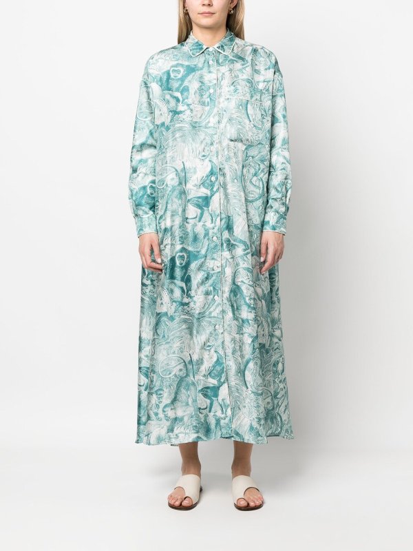 The Best Shops F.R.S FOR RESTLESS SLEEPERS: Maxi robe - Chemise - Bleu