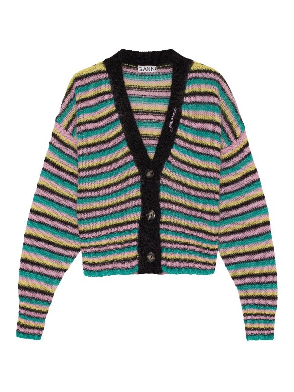 GANNI: カーディガン - カーディガン - マルチカラー