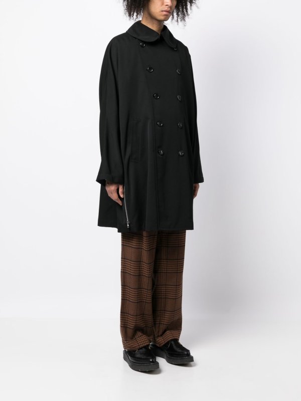 COMME DES GARÇONS HOMMES PLUS: ニーレングスコート online - 膝丈コート - 黒
