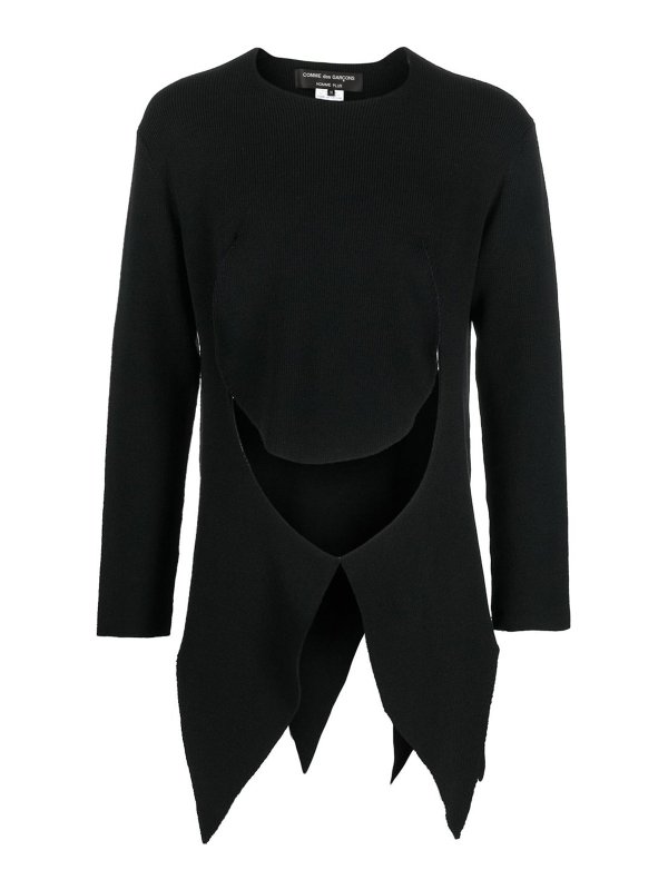 COMME DES GARÇONS HOMMES PLUS: クルーネック - クルーネック - 黒