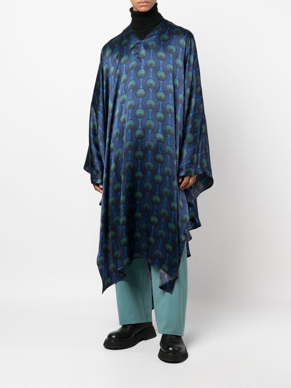 OZWALD BOATENG: shirts online - Printed silk kaftan