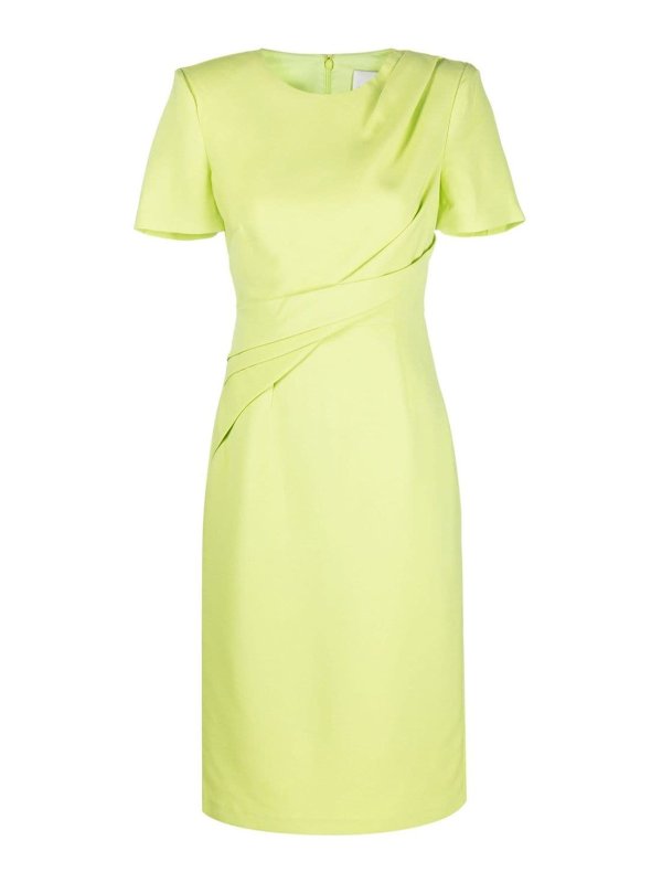 ROLAND MOURET: Vestidos media pierna - Vestido Midi - Verde Claro