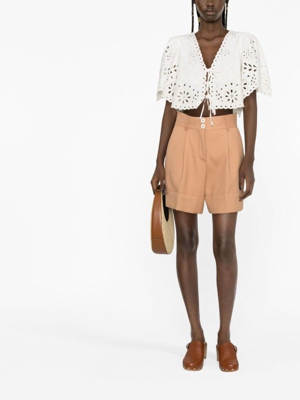 Shorts svasati in misto cotone shop online: SEE BY CHLOE