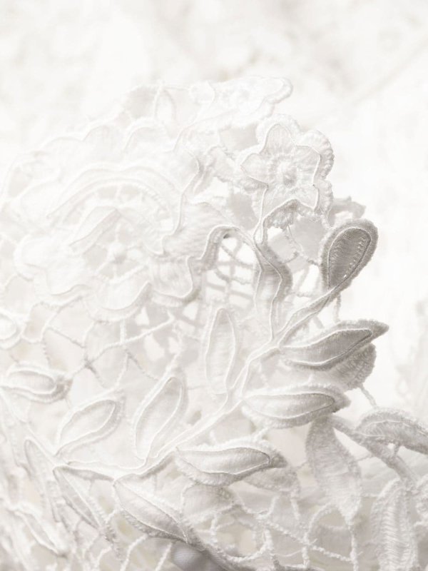 iKRIX Self Portrait: ニーレングスドレス - 膝丈ドレス - 白