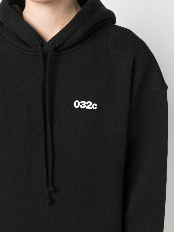 032C: Felpe e maglie online - Felpa con cappuccio in cotone biologico