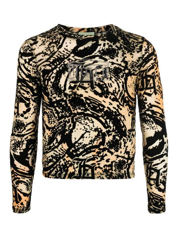 ARIES: Tops y camisetas sin mangas - Top - Amarillo