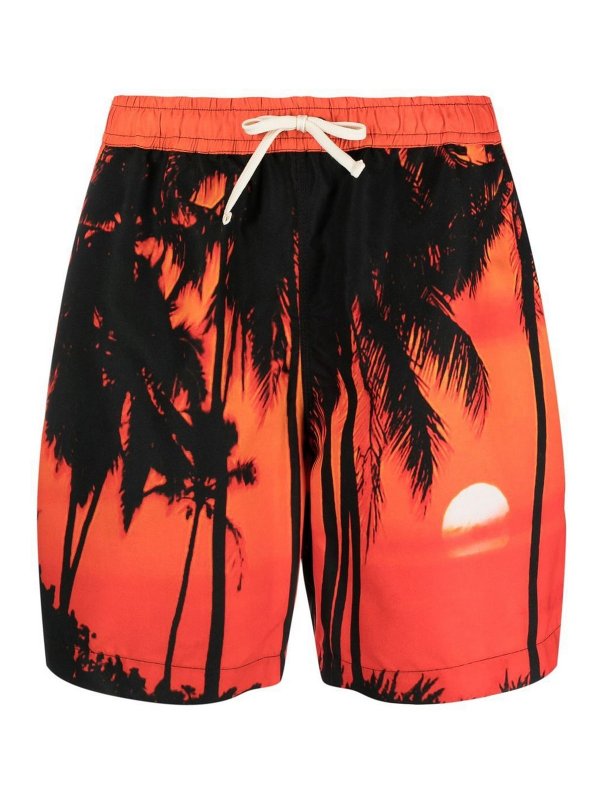 BLUE SKY INN: Trousers Shorts - Printed swimming trunks