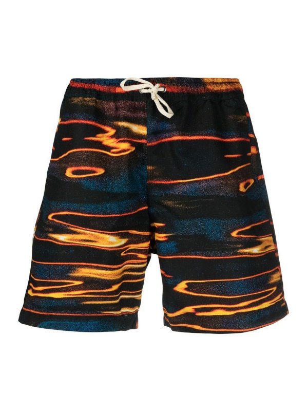 BLUE SKY INN: Trousers Shorts - Printed swimming trunks