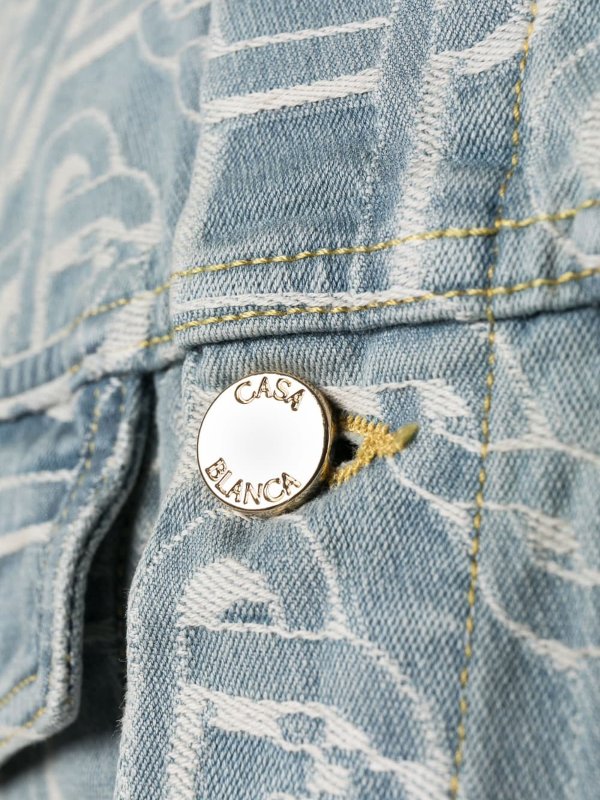 CASABLANCA: blazers online - Monogram denim jacket