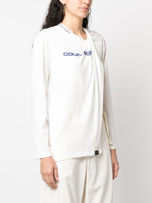 Courreges: Camisetas online - Camiseta - Blanco