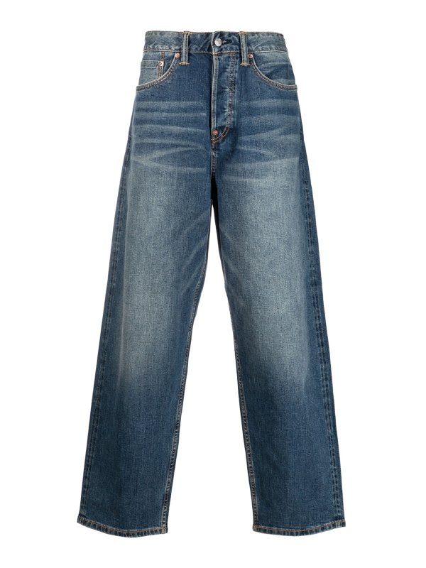 EVISU: Jeans Rectos - Vaqueros Rectos - Azul