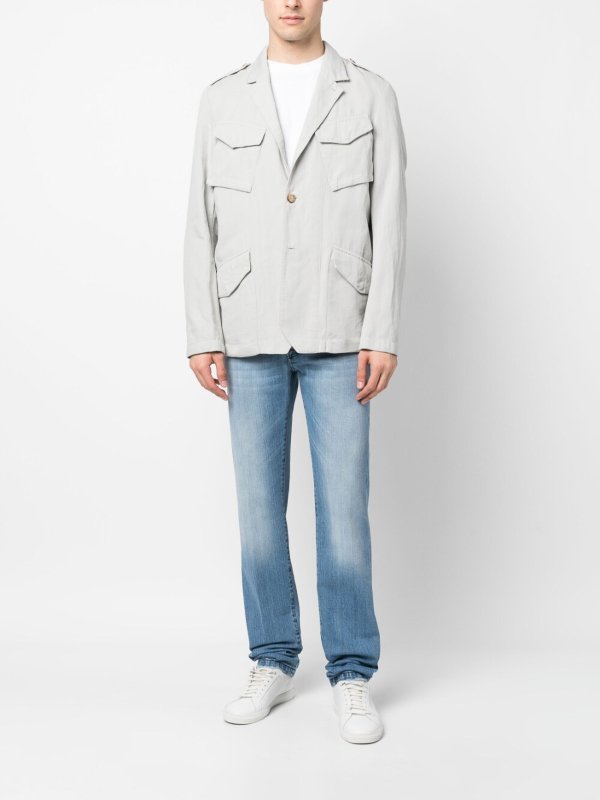 iKRIX KITON: jeans dritti, a sigaretta - Jeans in cotone denim