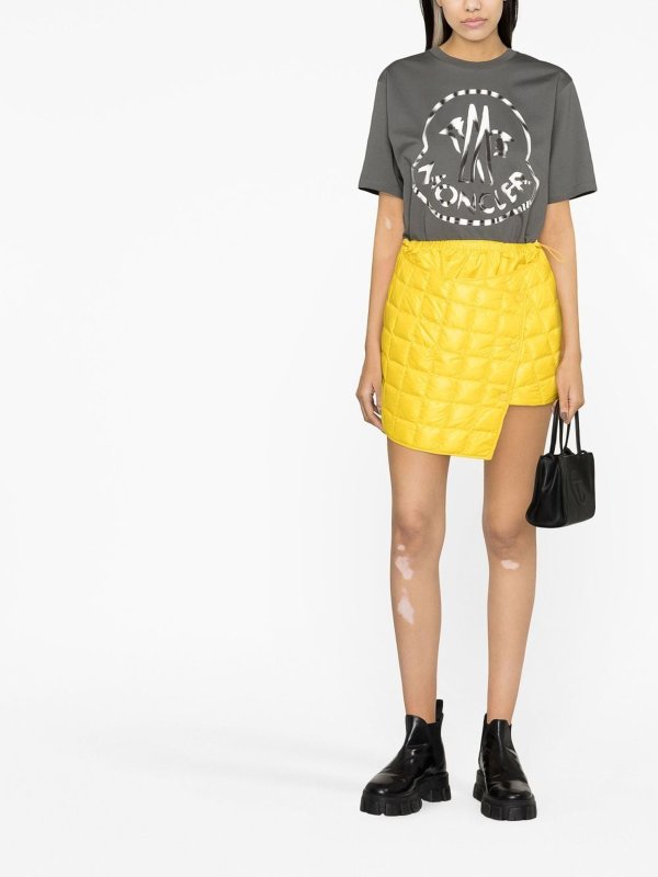 MONCLER: Minifaldas online - Minifalda - Amarillo