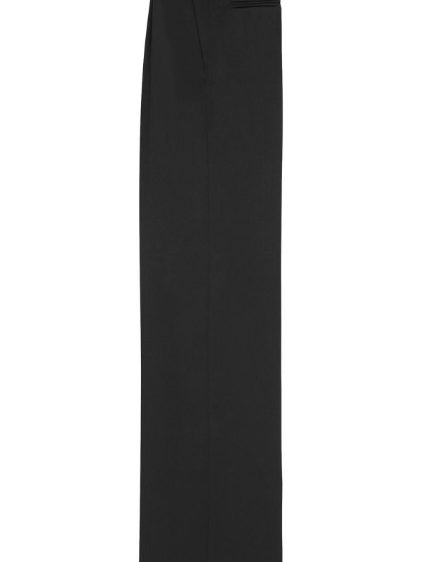 SAINT LAURENT: straight leg jeans online - Wide leg silk trousers