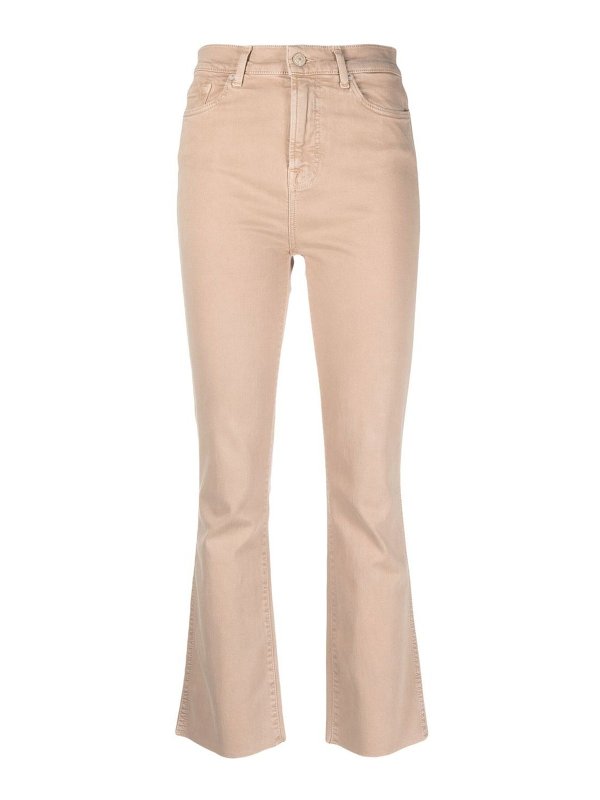 SEVEN: Jeans évasés - Jean Bootcut - Beige