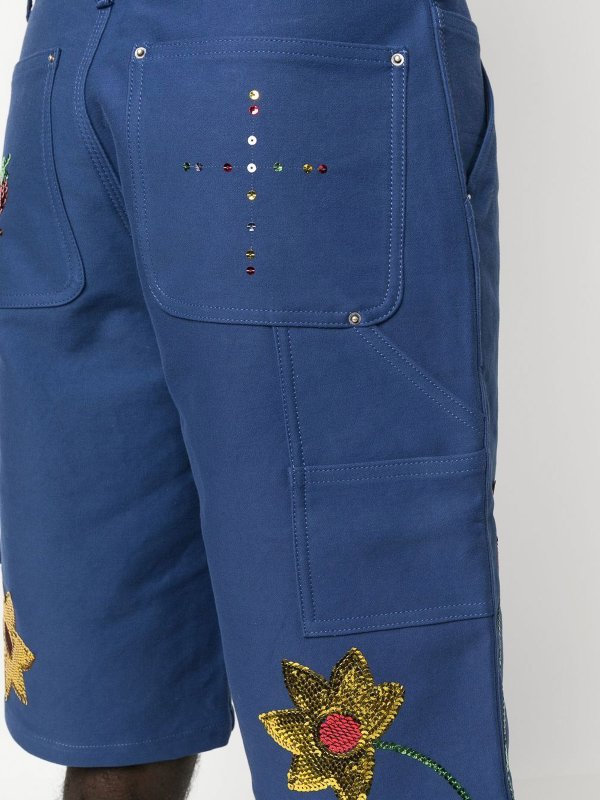 ショートパンツ Sky High Farm Workwear - ショートパンツ - ブルー 