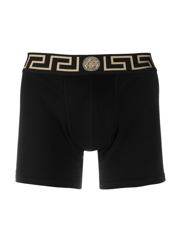 VERSACE: Swim shorts & swimming trunks online - Greca boxer border 2 pack