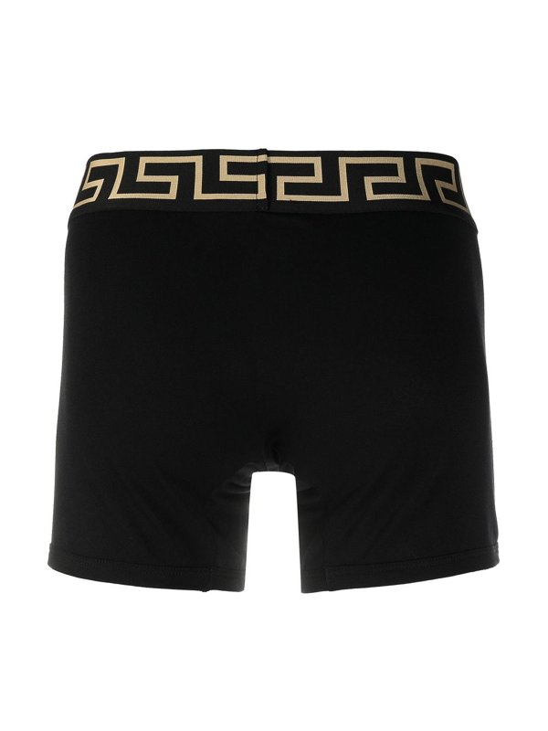 The Best Shops VERSACE: Swim shorts & swimming trunks - Greca boxer border 2 pack