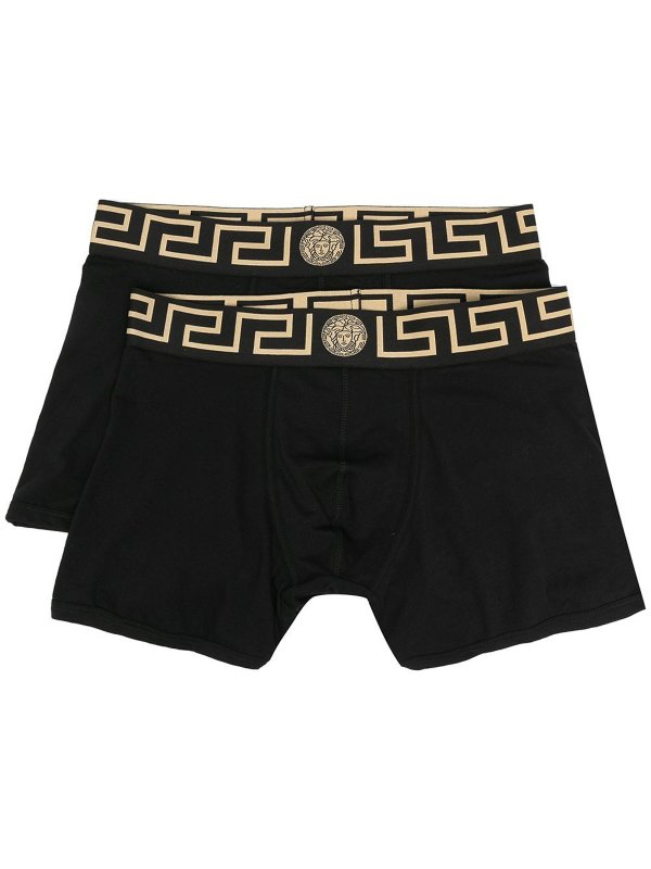 VERSACE buy online Greca boxer border 2 pack