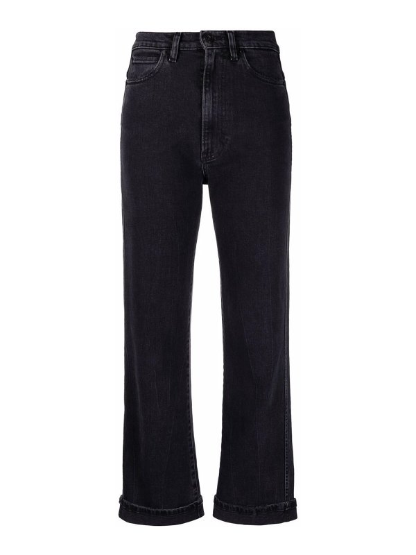 3X1: Straight Leg Jeans - Straight Leg Jeans - Schwarz