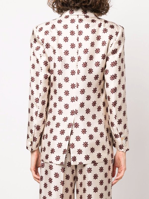 iKRIX ALBERTO BIANI: blazers - Double-breasted silk jacket