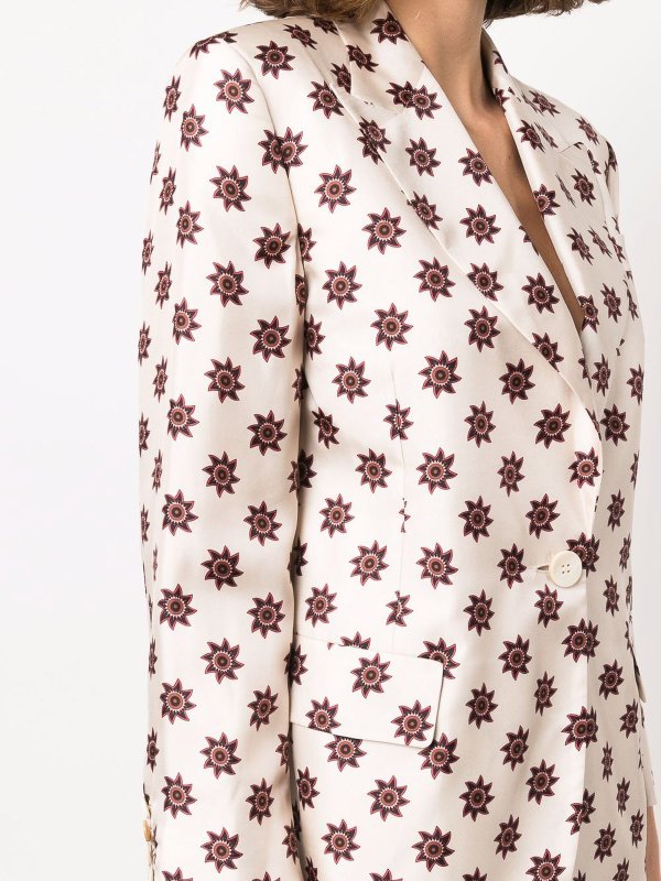 Double-breasted silk jacket shop online: ALBERTO BIANI