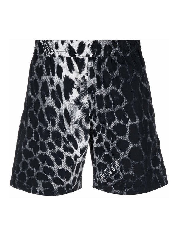ARIES: Trousers Shorts - Leopard print short