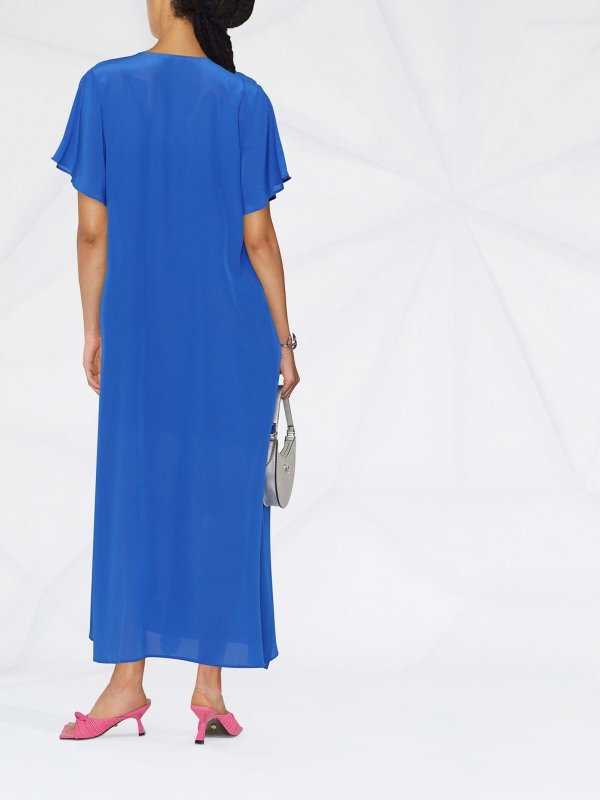 Knielanges Kleid - Blau shop online: GOLD HAWK