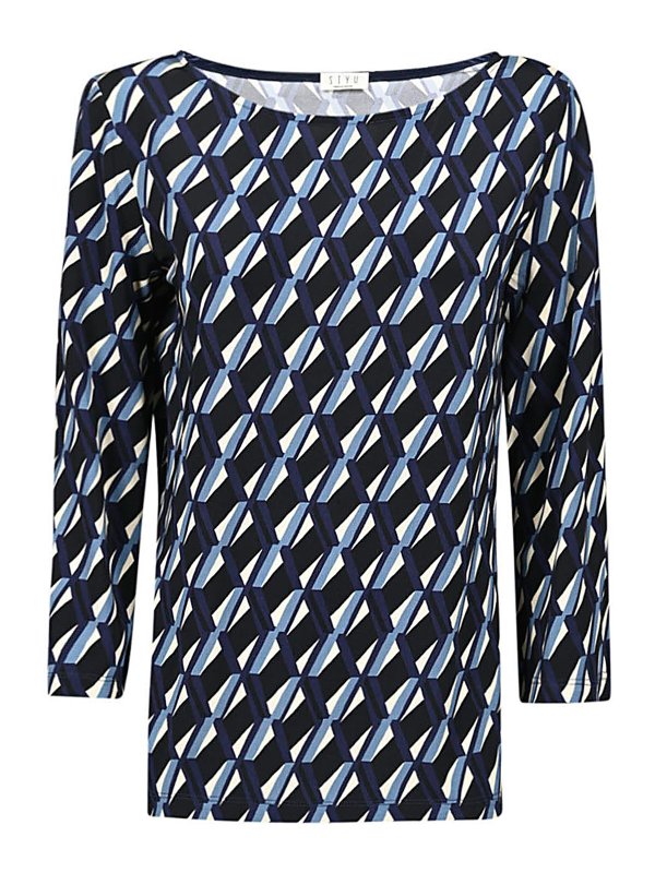 SIYU: Tops & Débardeurs - Top - Bleu