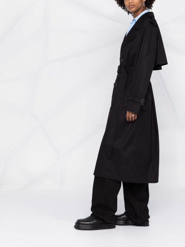 iKRIX WARDROBE.NYC: Gabardinas - Gabardina - Negro