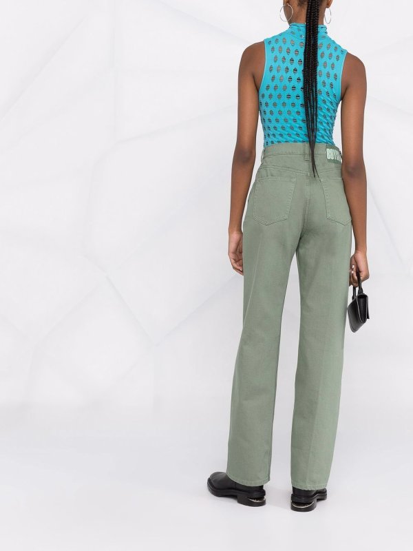 Straight Leg Jeans - Grün shop online: BOYISH