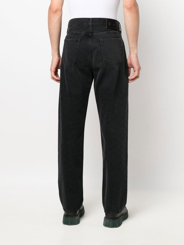 OFF-WHITE buy online ストレートジーンズ - 黒