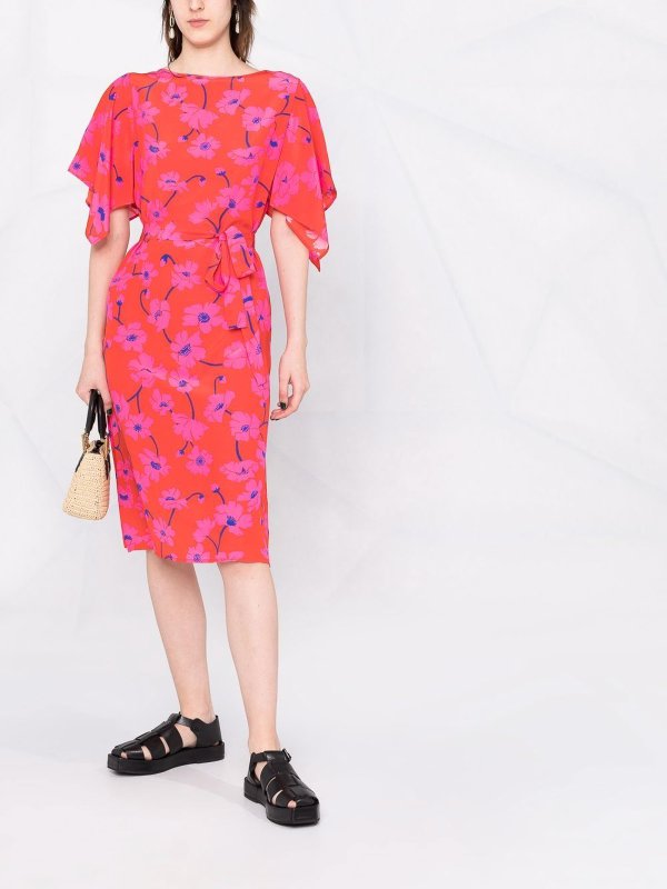 iKRIX P.A.R.O.S.H.: Vestido Midi - Rojo