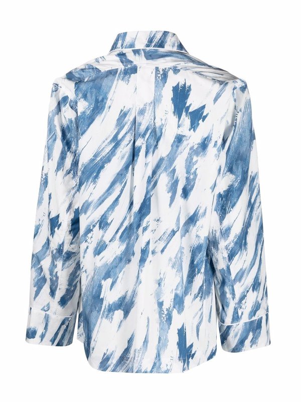 iKRIX UMIT BENAN: shirts - Getty printed cotton shirt