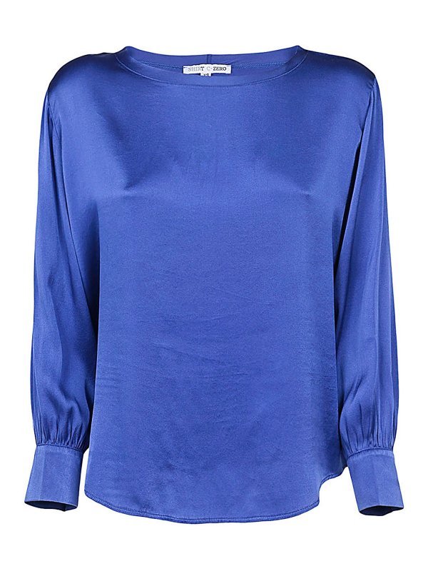 SHIRT C-ZERO: Blusen - Bluse - Blau