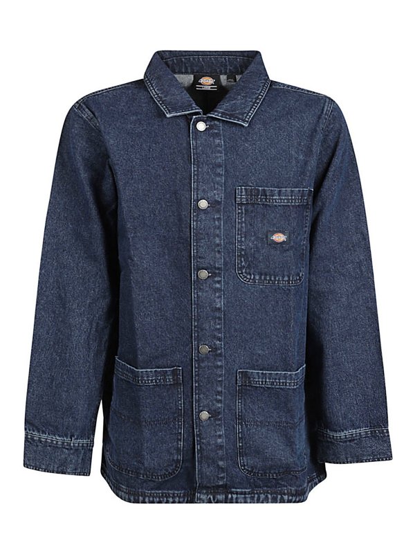 DICKIES: knee length coats - Denim chore coat