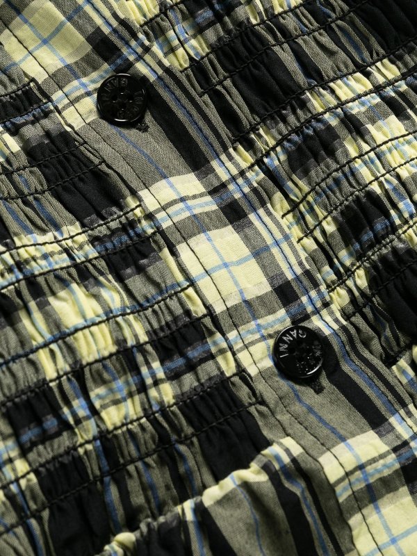 GANNI buy online Organic cotton checked shirt dress