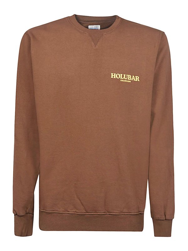 HOLUBAR: crew necks - Logo crewneck sweatshirt