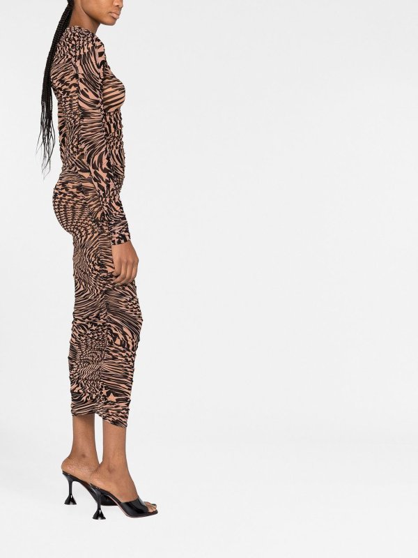 膝丈ドレス - 黒 shop online: MUGLER