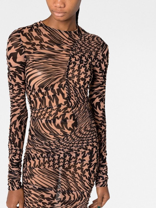 iKRIX MUGLER: 膝丈ドレス - 黒