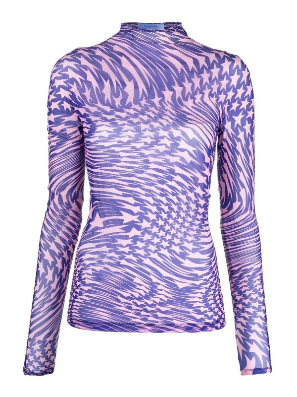 MUGLER: トップス＆タンクトップ - トップ/タンクトップ - 紫