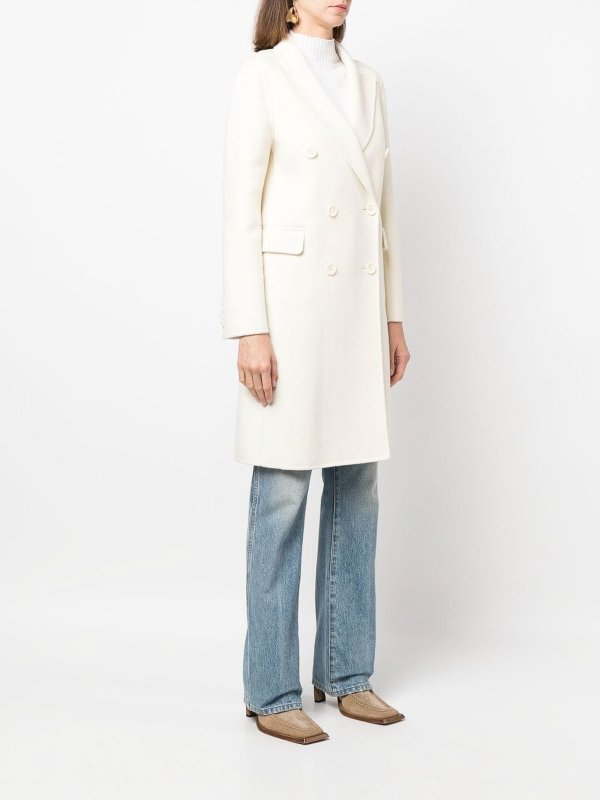 PALT: knee length coats online - Wool blend double-breasted coat