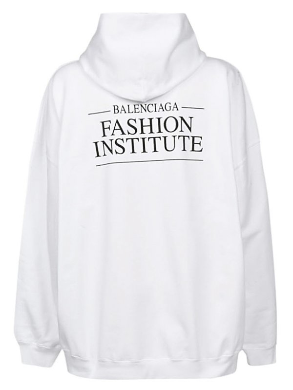 BALENCIAGA: Sweatshirts & Sweaters online - Printed organic cotton hoodie