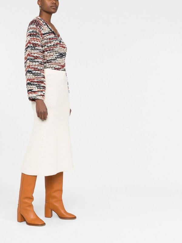 Jupe Midi - Blanc shop online: CHLOE