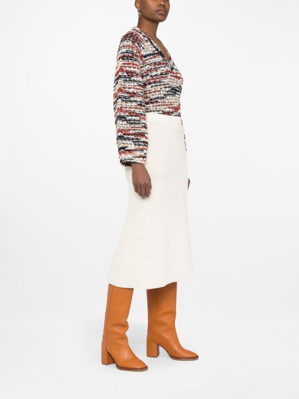 Jupes midi et au genou shop online Jupe Midi - Blanc