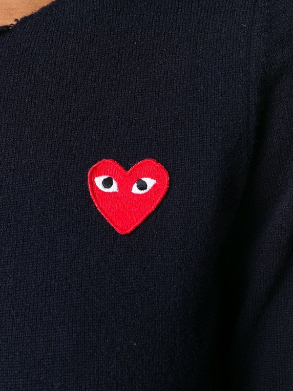 iKRIX COMME DES GARCONS: Rundhalspullover - Blau