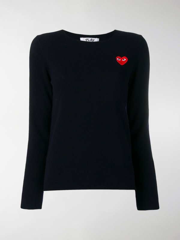 Strickpullover mit Rundhalsausschnitt shop online Rundhalspullover - Blau